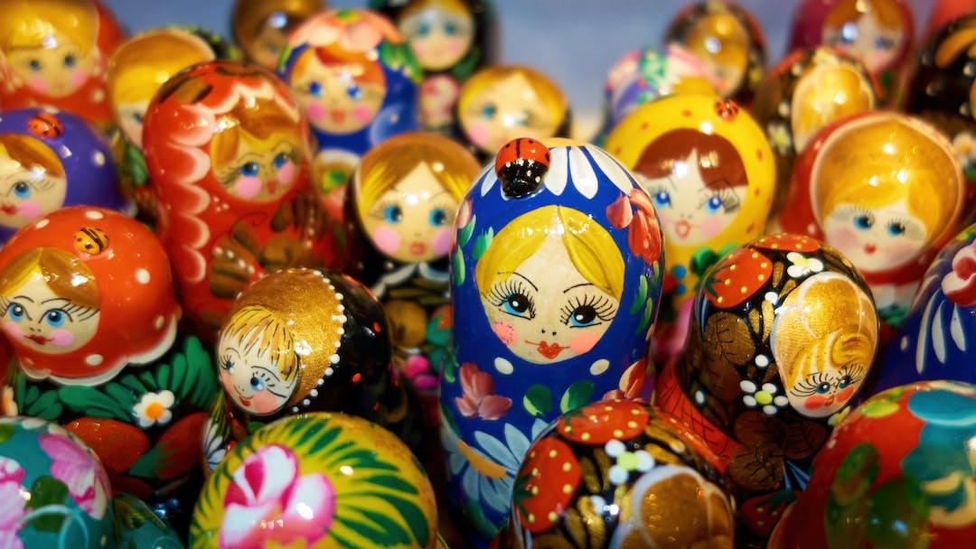 A Russian Matryoshka Dolls illustration